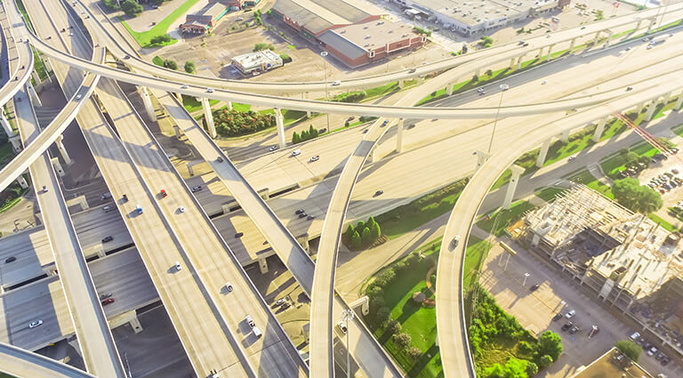 Highway Aerial View